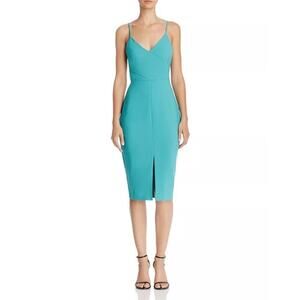 LIKELY Brooklyn front slit dress Size 2 in Sea Breeze